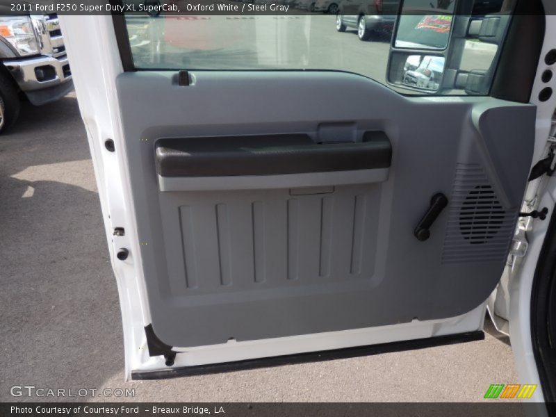 Oxford White / Steel Gray 2011 Ford F250 Super Duty XL SuperCab