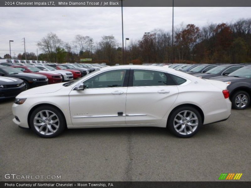 White Diamond Tricoat / Jet Black 2014 Chevrolet Impala LTZ