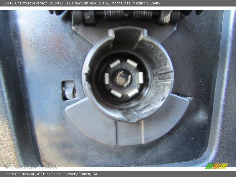 Mocha Steel Metallic / Ebony 2012 Chevrolet Silverado 3500HD LTZ Crew Cab 4x4 Dually