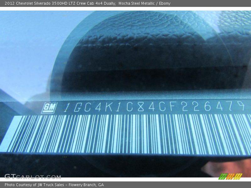Mocha Steel Metallic / Ebony 2012 Chevrolet Silverado 3500HD LTZ Crew Cab 4x4 Dually