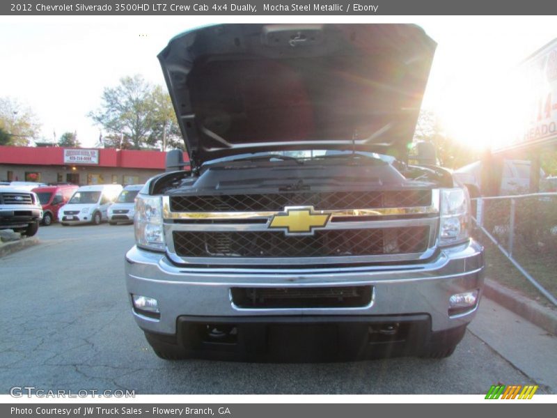 Mocha Steel Metallic / Ebony 2012 Chevrolet Silverado 3500HD LTZ Crew Cab 4x4 Dually