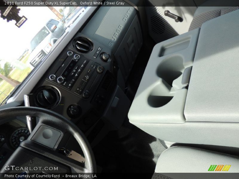 Oxford White / Steel Gray 2011 Ford F250 Super Duty XL SuperCab