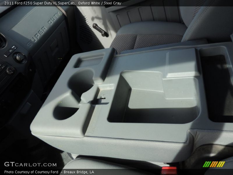 Oxford White / Steel Gray 2011 Ford F250 Super Duty XL SuperCab