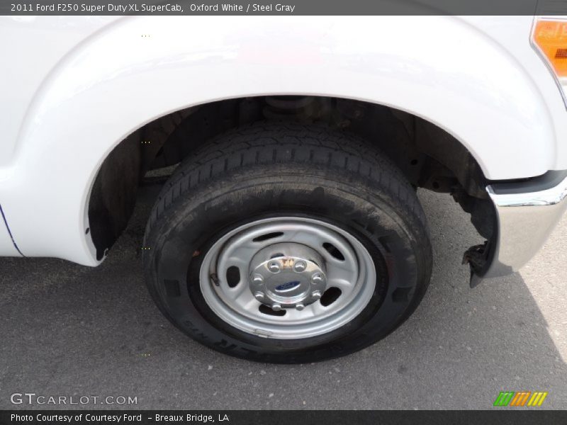Oxford White / Steel Gray 2011 Ford F250 Super Duty XL SuperCab