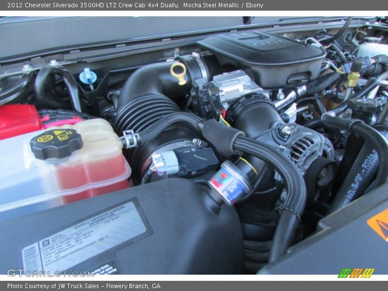 Mocha Steel Metallic / Ebony 2012 Chevrolet Silverado 3500HD LTZ Crew Cab 4x4 Dually