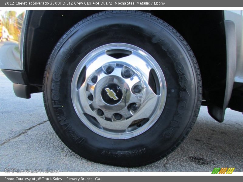 Mocha Steel Metallic / Ebony 2012 Chevrolet Silverado 3500HD LTZ Crew Cab 4x4 Dually