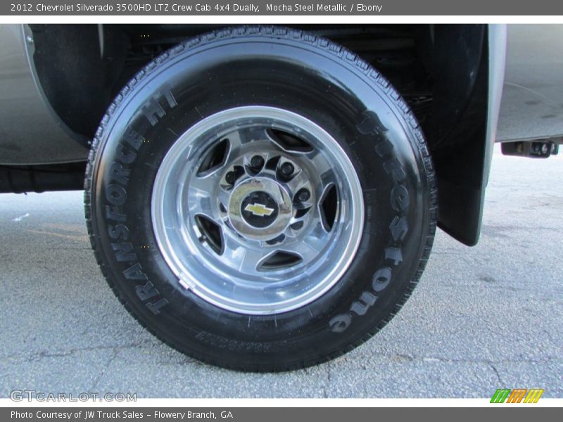 Mocha Steel Metallic / Ebony 2012 Chevrolet Silverado 3500HD LTZ Crew Cab 4x4 Dually