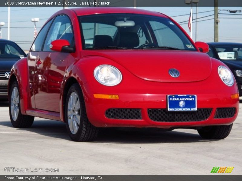 Salsa Red / Black 2009 Volkswagen New Beetle 2.5 Coupe