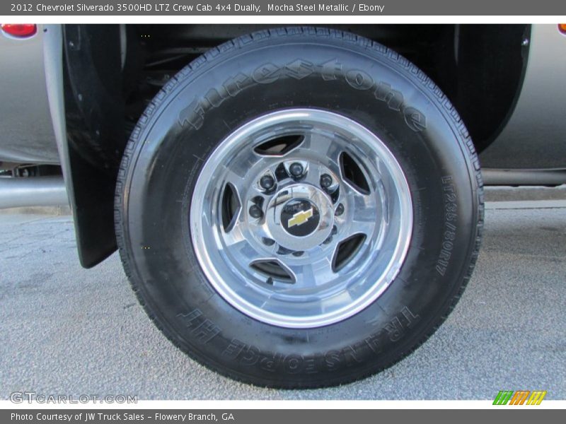 Mocha Steel Metallic / Ebony 2012 Chevrolet Silverado 3500HD LTZ Crew Cab 4x4 Dually