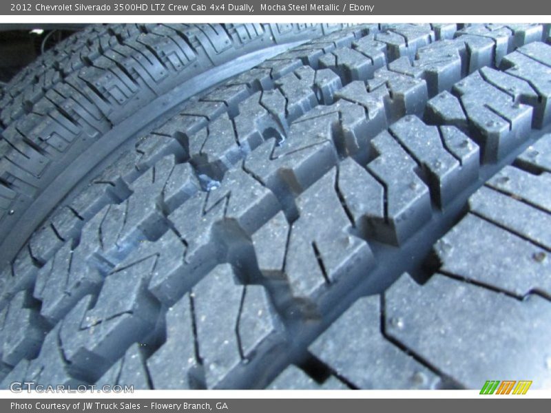 Mocha Steel Metallic / Ebony 2012 Chevrolet Silverado 3500HD LTZ Crew Cab 4x4 Dually