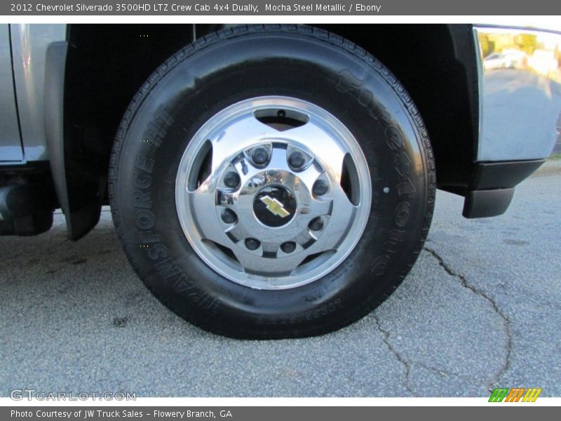 Mocha Steel Metallic / Ebony 2012 Chevrolet Silverado 3500HD LTZ Crew Cab 4x4 Dually