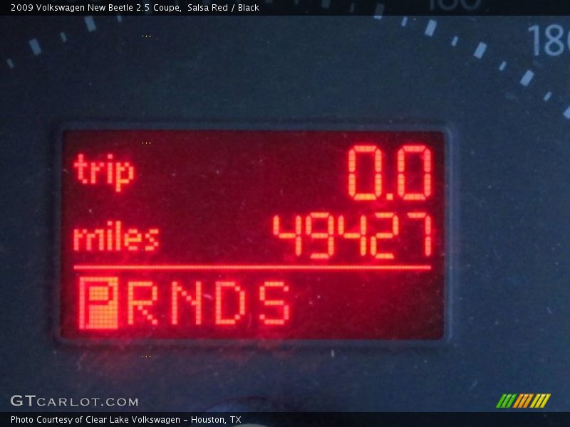 Salsa Red / Black 2009 Volkswagen New Beetle 2.5 Coupe