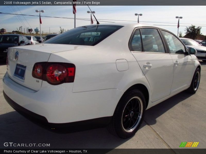 Campanella White / Pure Beige 2008 Volkswagen Jetta S Sedan