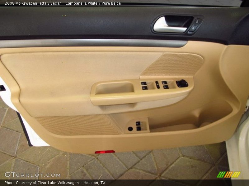 Campanella White / Pure Beige 2008 Volkswagen Jetta S Sedan