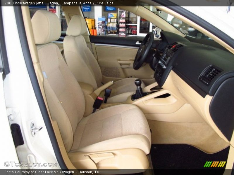 Campanella White / Pure Beige 2008 Volkswagen Jetta S Sedan