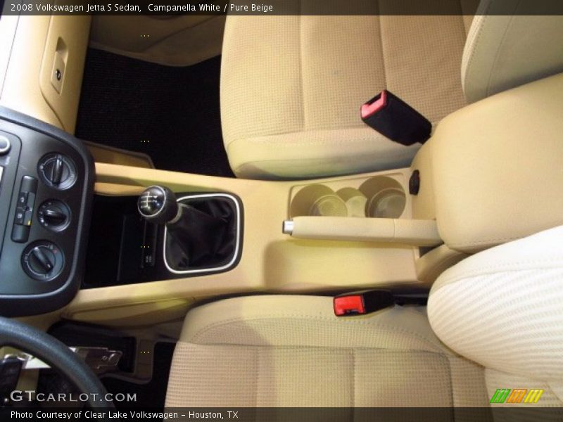 Campanella White / Pure Beige 2008 Volkswagen Jetta S Sedan