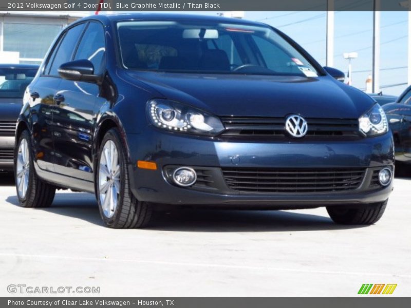 Blue Graphite Metallic / Titan Black 2012 Volkswagen Golf 4 Door TDI