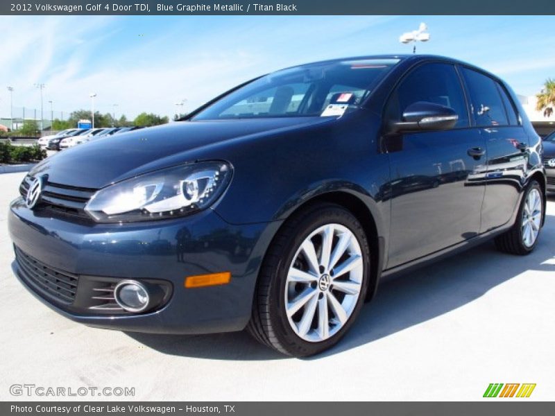 Blue Graphite Metallic / Titan Black 2012 Volkswagen Golf 4 Door TDI