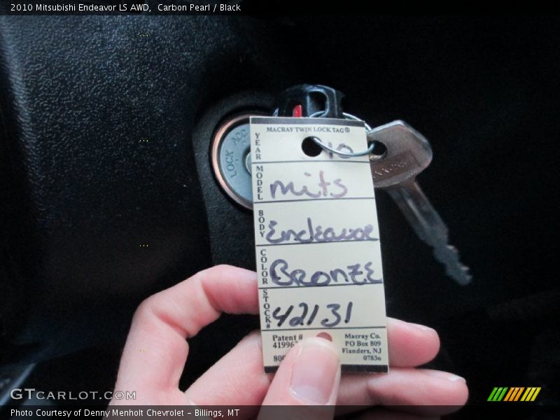 Carbon Pearl / Black 2010 Mitsubishi Endeavor LS AWD