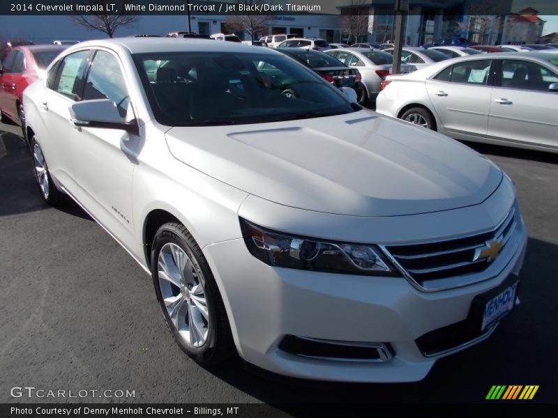 White Diamond Tricoat / Jet Black/Dark Titanium 2014 Chevrolet Impala LT