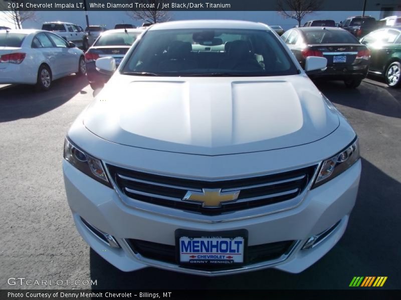 White Diamond Tricoat / Jet Black/Dark Titanium 2014 Chevrolet Impala LT