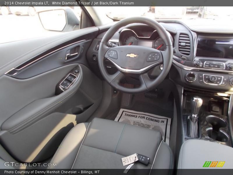 White Diamond Tricoat / Jet Black/Dark Titanium 2014 Chevrolet Impala LT
