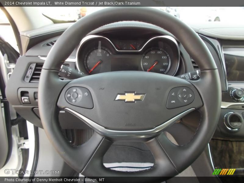 White Diamond Tricoat / Jet Black/Dark Titanium 2014 Chevrolet Impala LT