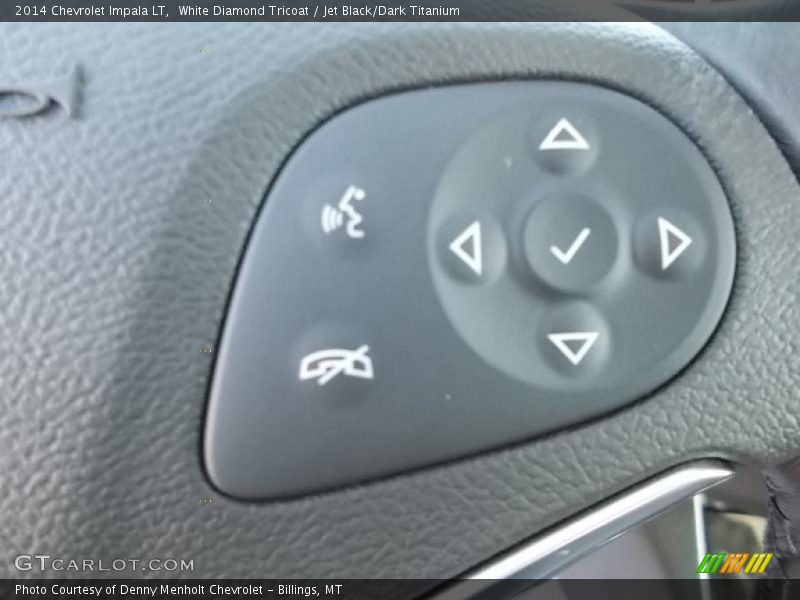 White Diamond Tricoat / Jet Black/Dark Titanium 2014 Chevrolet Impala LT