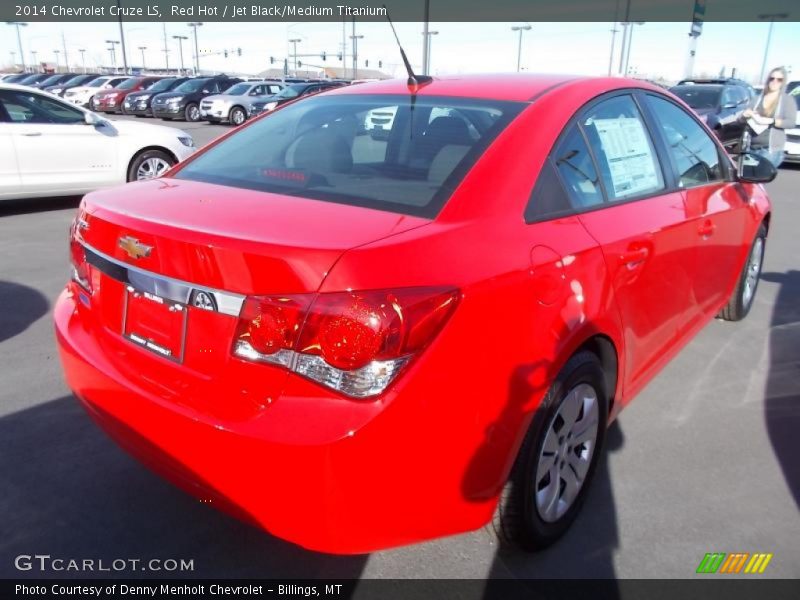 Red Hot / Jet Black/Medium Titanium 2014 Chevrolet Cruze LS