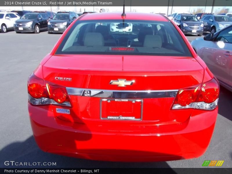 Red Hot / Jet Black/Medium Titanium 2014 Chevrolet Cruze LS