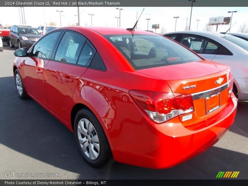 Red Hot / Jet Black/Medium Titanium 2014 Chevrolet Cruze LS