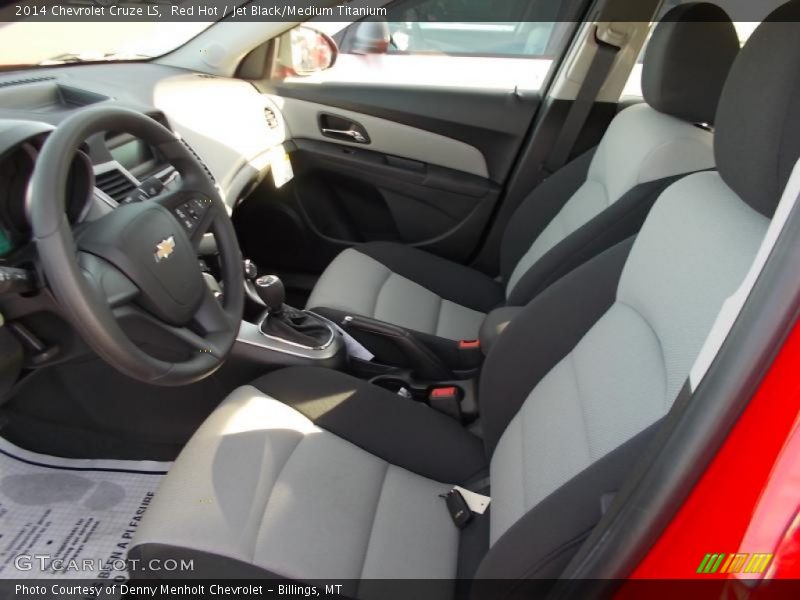Red Hot / Jet Black/Medium Titanium 2014 Chevrolet Cruze LS