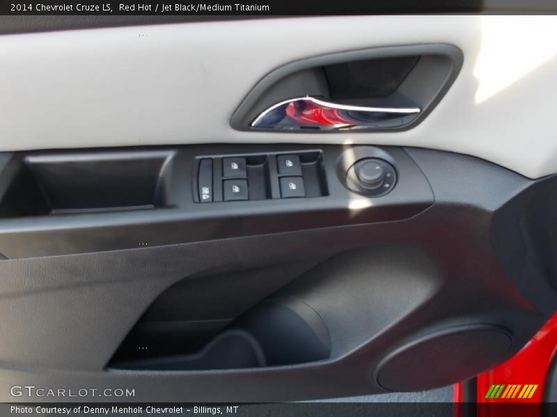 Red Hot / Jet Black/Medium Titanium 2014 Chevrolet Cruze LS