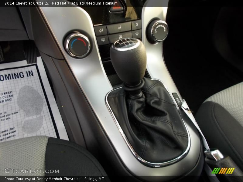 Red Hot / Jet Black/Medium Titanium 2014 Chevrolet Cruze LS