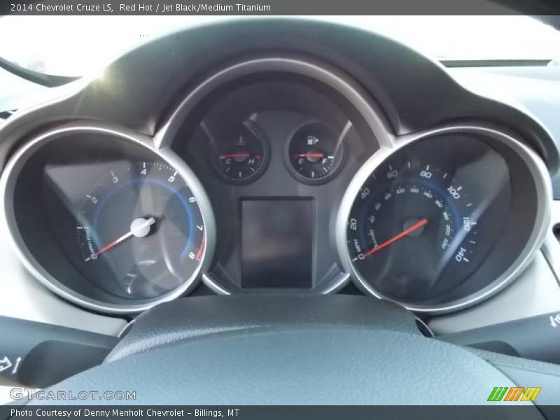 Red Hot / Jet Black/Medium Titanium 2014 Chevrolet Cruze LS