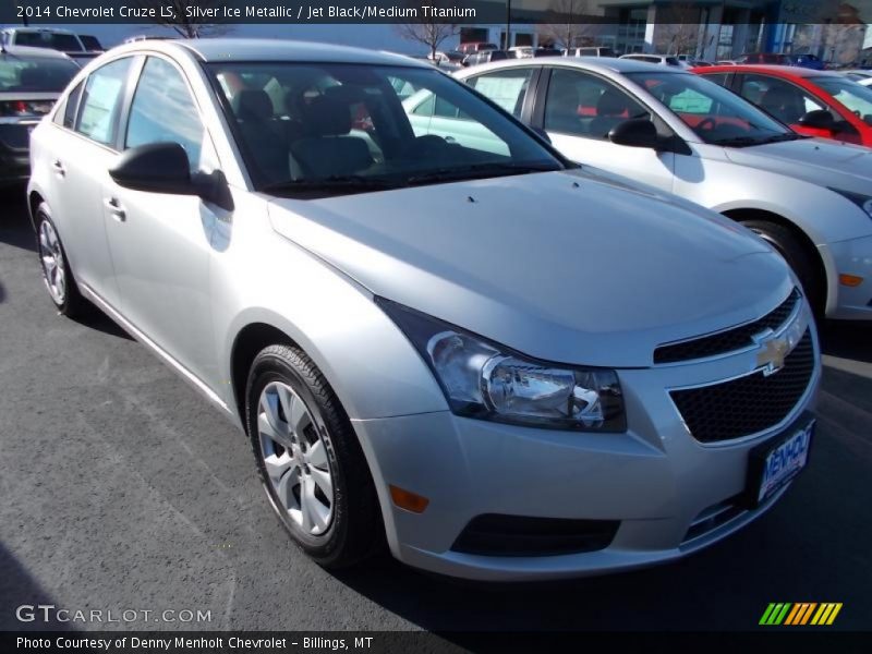 Silver Ice Metallic / Jet Black/Medium Titanium 2014 Chevrolet Cruze LS