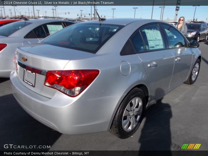 Silver Ice Metallic / Jet Black/Medium Titanium 2014 Chevrolet Cruze LS