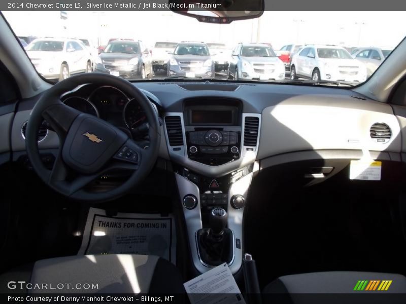 Silver Ice Metallic / Jet Black/Medium Titanium 2014 Chevrolet Cruze LS
