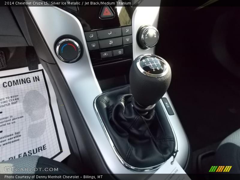 Silver Ice Metallic / Jet Black/Medium Titanium 2014 Chevrolet Cruze LS
