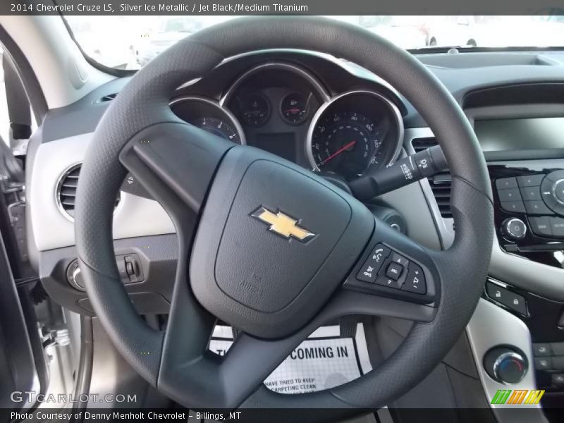 Silver Ice Metallic / Jet Black/Medium Titanium 2014 Chevrolet Cruze LS