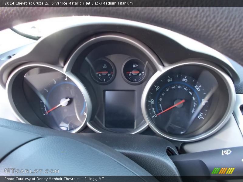 Silver Ice Metallic / Jet Black/Medium Titanium 2014 Chevrolet Cruze LS