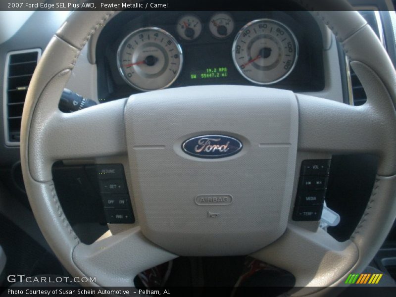 Pewter Metallic / Camel 2007 Ford Edge SEL Plus AWD