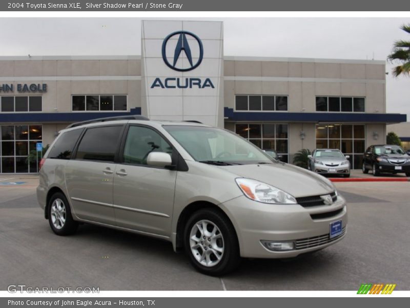 Silver Shadow Pearl / Stone Gray 2004 Toyota Sienna XLE