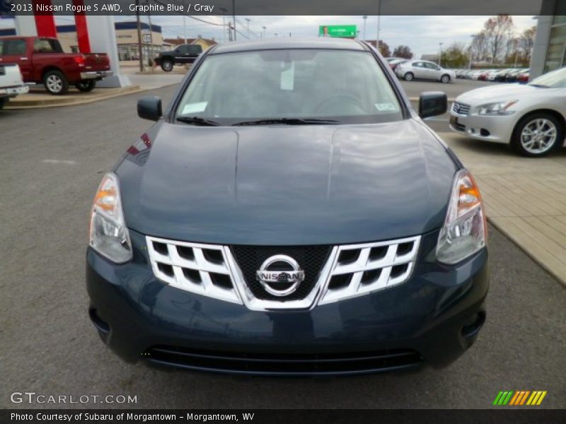 Graphite Blue / Gray 2013 Nissan Rogue S AWD