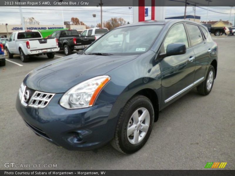 Graphite Blue / Gray 2013 Nissan Rogue S AWD