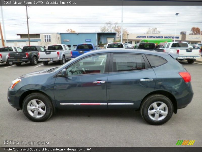 Graphite Blue / Gray 2013 Nissan Rogue S AWD