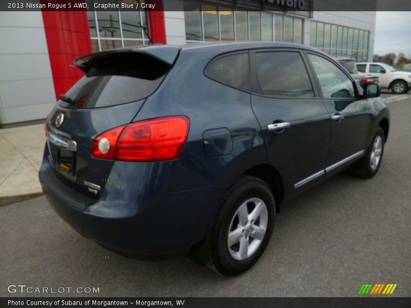 Graphite Blue / Gray 2013 Nissan Rogue S AWD