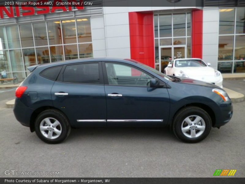Graphite Blue / Gray 2013 Nissan Rogue S AWD