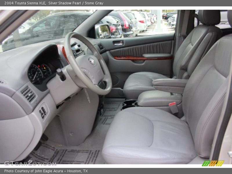 Silver Shadow Pearl / Stone Gray 2004 Toyota Sienna XLE