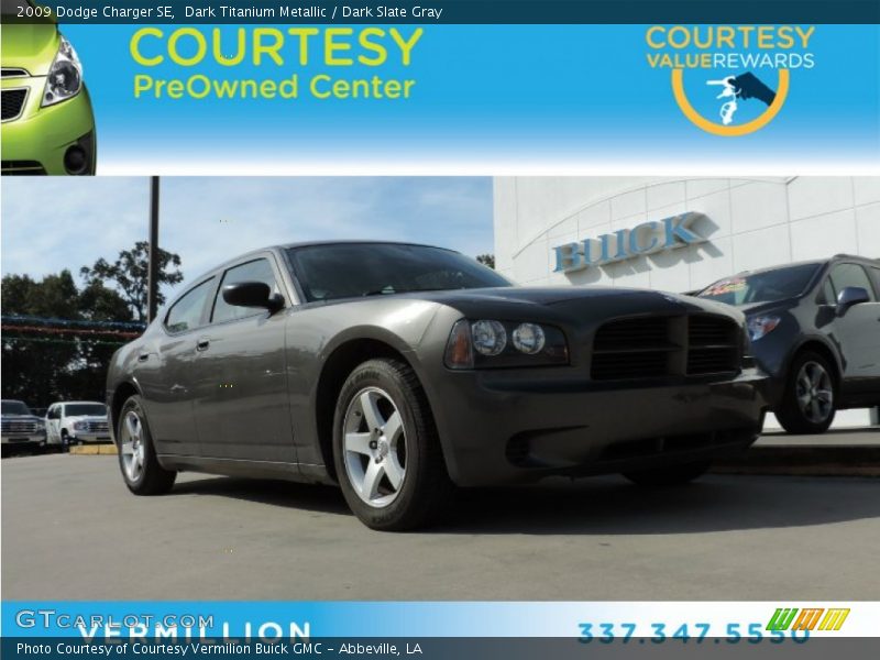 Dark Titanium Metallic / Dark Slate Gray 2009 Dodge Charger SE